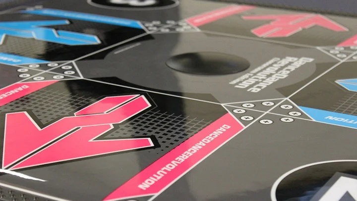 Dance Dance Revolution, a rhythm game