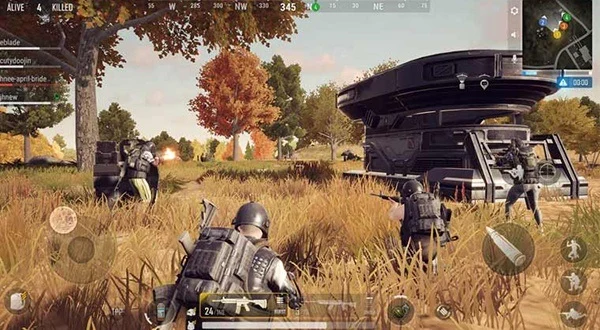 PUBG, a battle royale Unreal Engine game