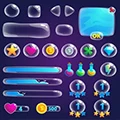 Bubble game UI style