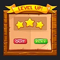 Wooden game UI style