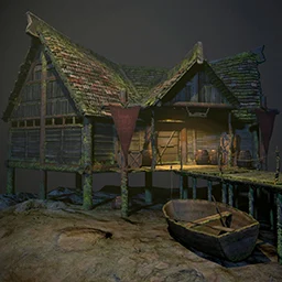 High-poly environment 3D model