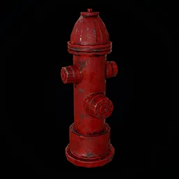 High-poly prop 3D models