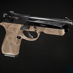 High-poly weapon 3D model