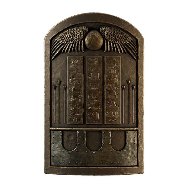 Egyptian shield and sword background
