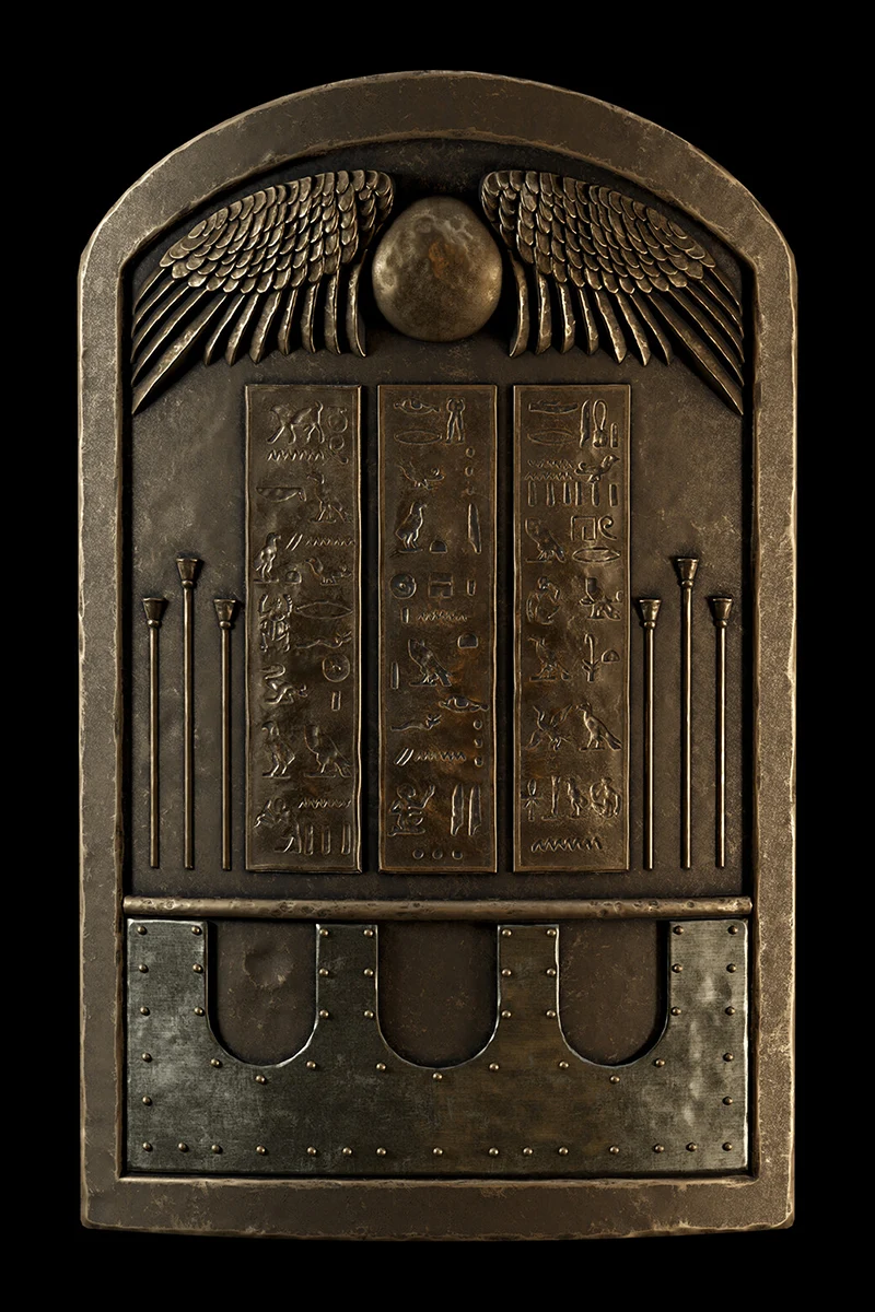 3D melee equipment model, an Egyptian shield