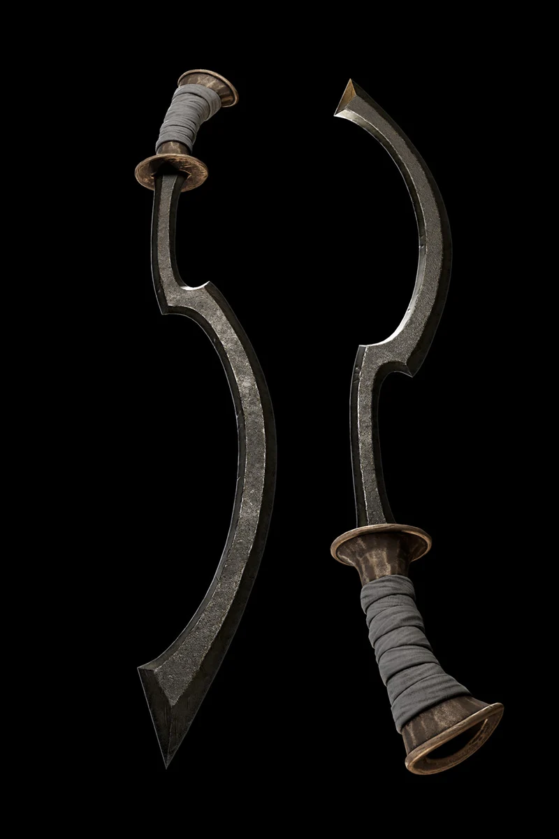 3D melee weapon model, an Egyptian sword
