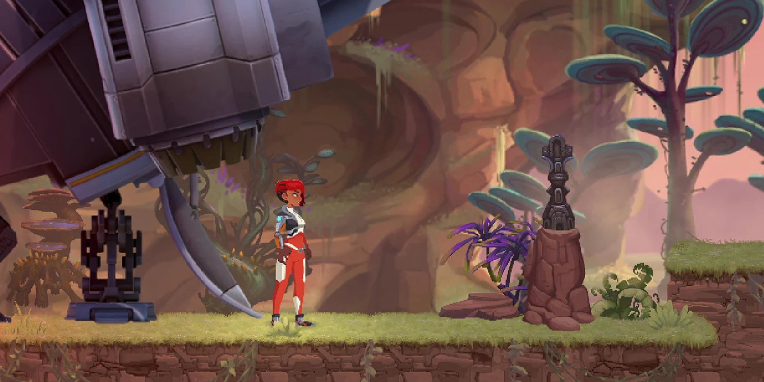 A 2D side-scrolling Unity game scene