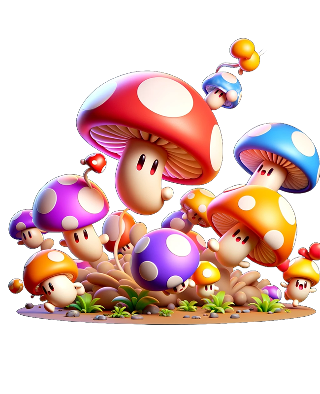 Mushrooms in game benefits block