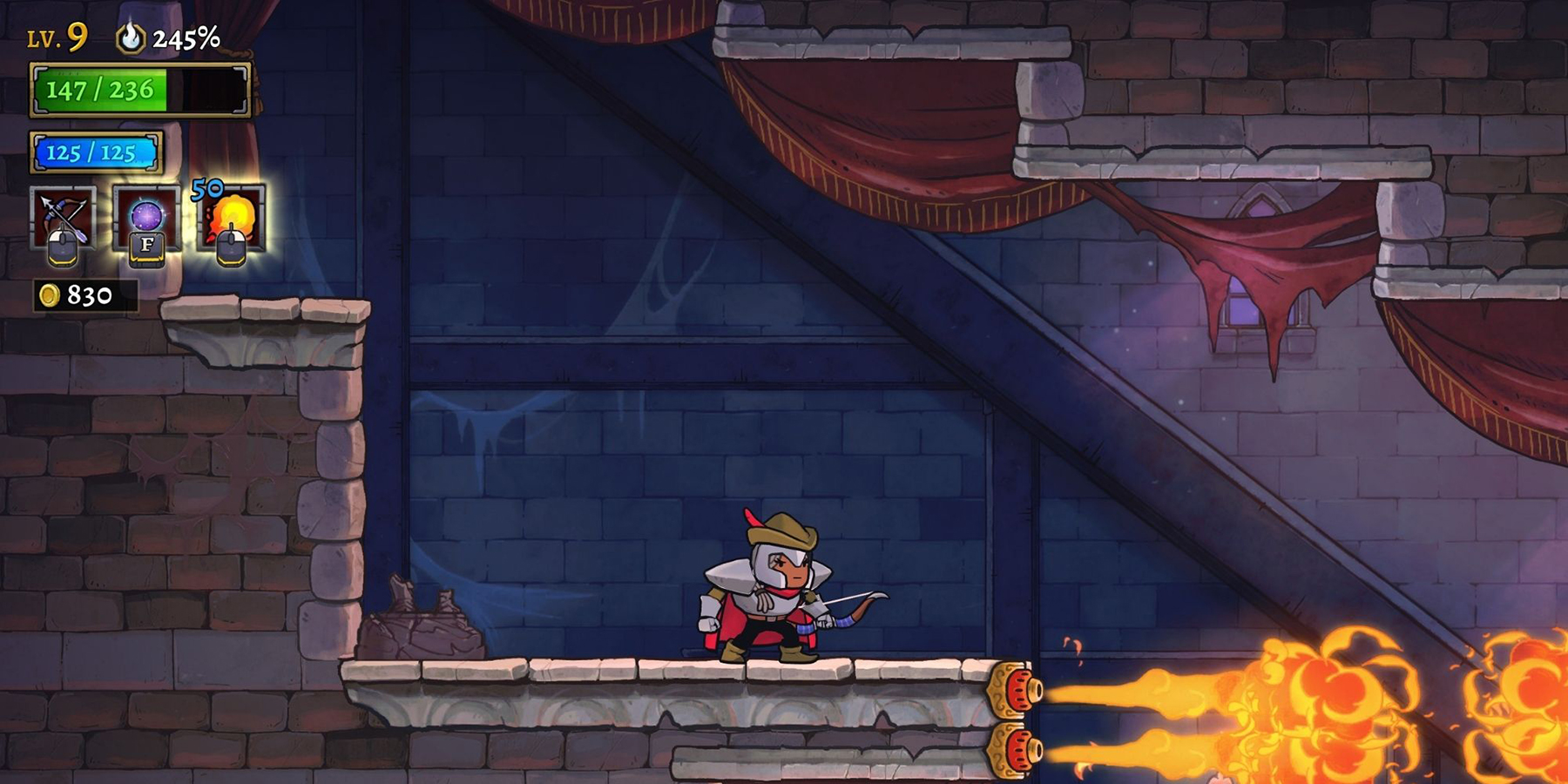 Procedural generation in Rogue Legacy 2 game