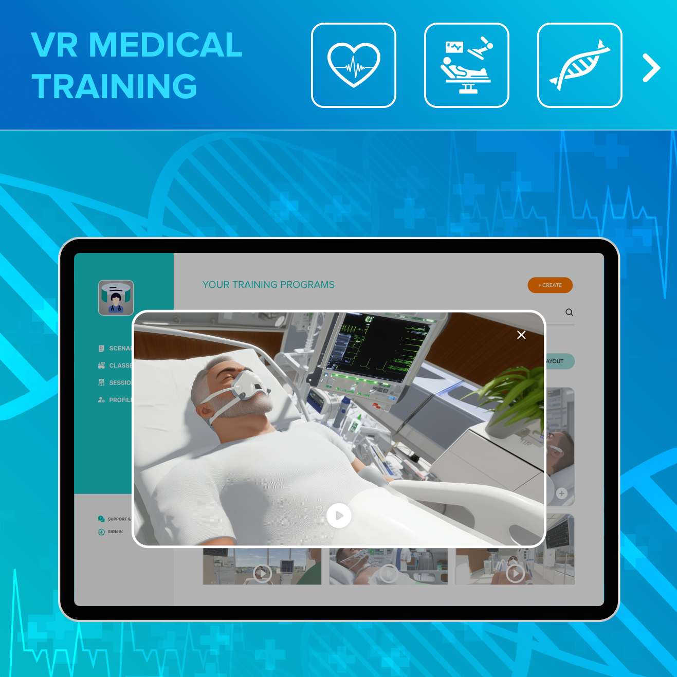 Medical VR Simulation Platform with Serious Game Elements