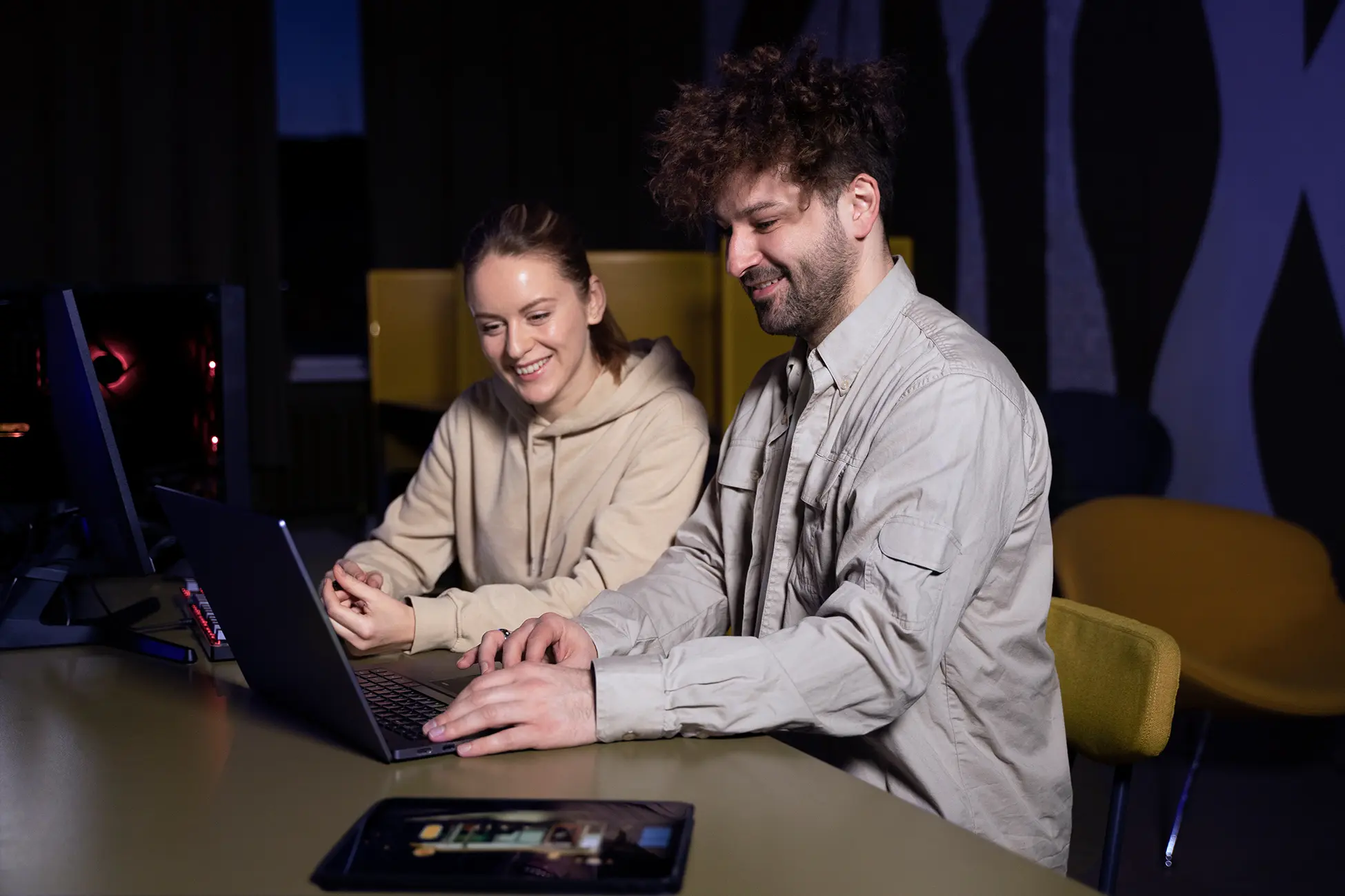 Staff augmentation in game development, a team working together