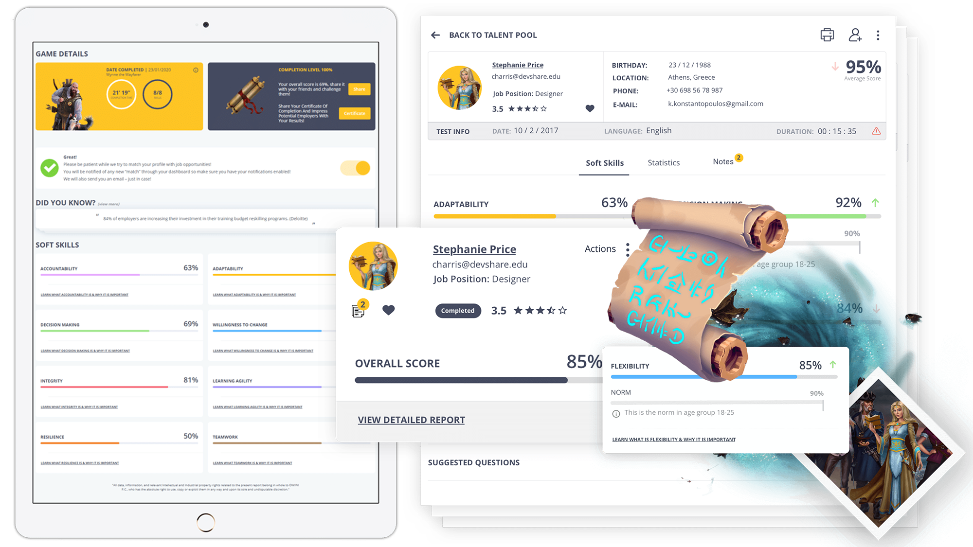 Owiwi HR gamification platform example