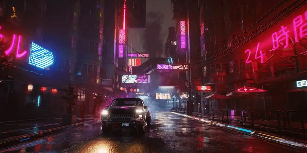 3d environment Cyberpunk 2077
