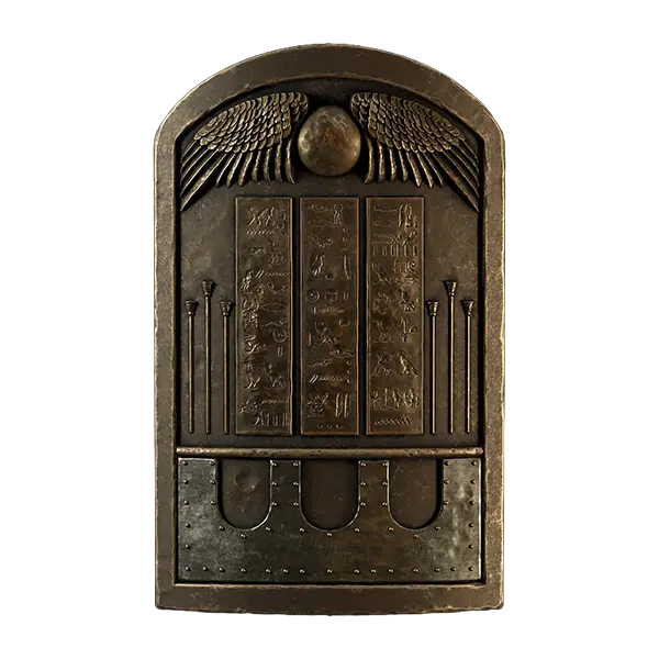 Egyptian shield and sword background