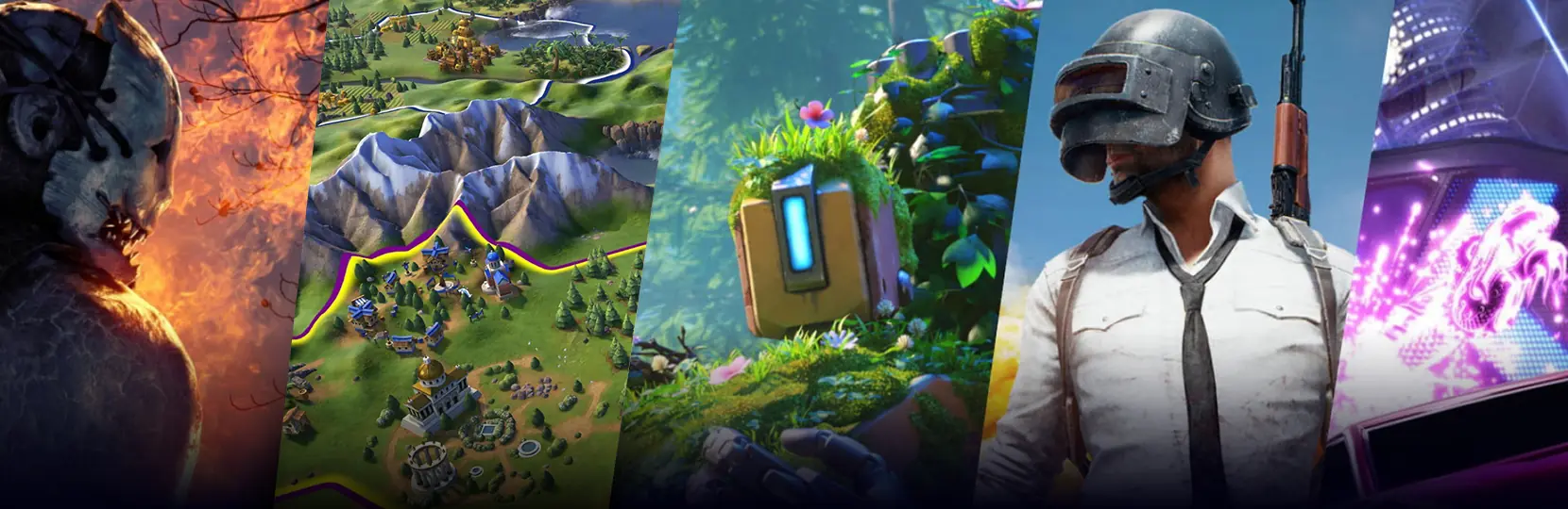 Video game genres bg image