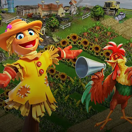 Farmerama game top menu
