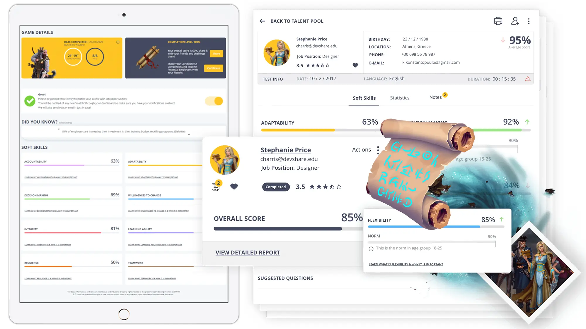 Owiwi HR gamification platform example