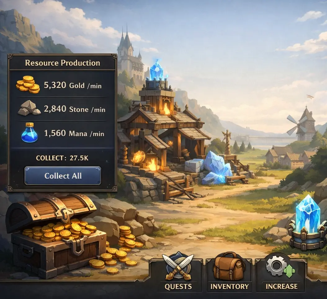 Idle game development preview img