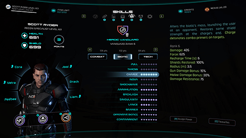 Mass Effect Andromeda UI